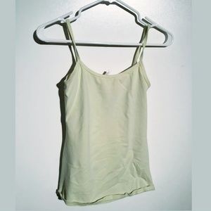 Bke tank top yellow large cotton blend